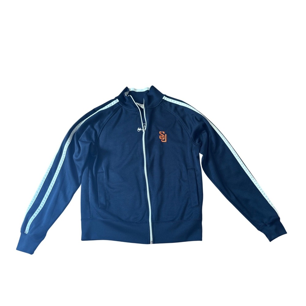 Champion Track Jacket Mens Navy Syracuse Orange Fullโ Zip Stripe SIZE M